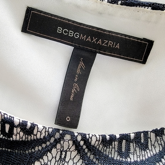 BCBGMaxAzria black and white lace dress - Picture 5 of 8